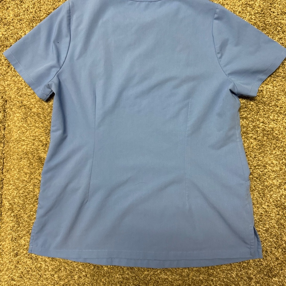 Casual Blue Short Sleeve Women's Top
